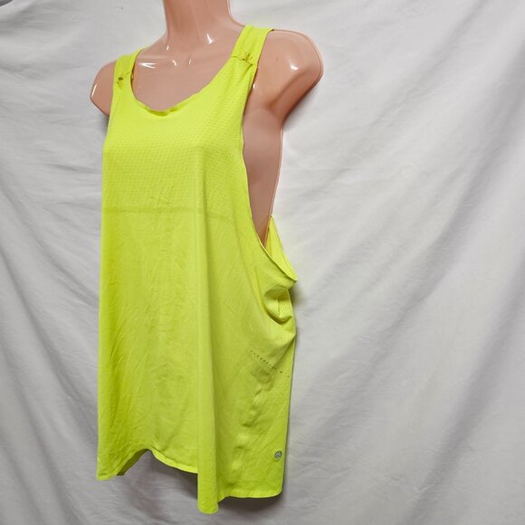 Lululemon Athletica Sporty Tank Top Women Size 10 Thin Neon - Picture 6 of 12